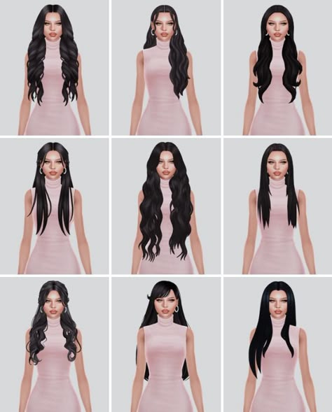 Long Dresses Sims 4 Cc, Black Sims Maxis Match, Sims 4 Mom Hair, Sims 4 Hairstyles Patreon, Sims 4 Cc Lookbooks Hair, Sims4 Cc Hairstyles, Sims Long Hair Cc, Sims Hair Patreon, Sims 4 Maxis Match Long Hair