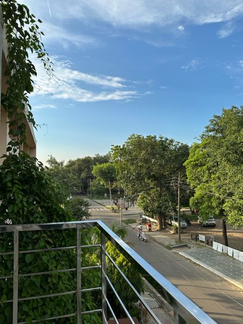 #chandigarh #punjabi #aesthetic #wallpaper #day #happy #loveyourself Chandigarh Aesthetic, Punjabi Aesthetic Wallpaper, Punjabi Aesthetic, Balcony View, Morning View, Chandigarh, Aesthetic Wallpaper, Balcony, Desi