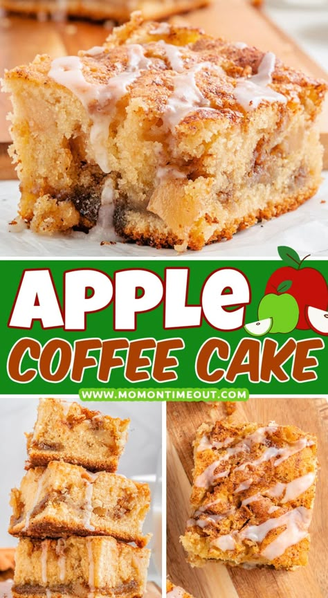 Cinnamon Crumble Topping, Cake Mom, Apple Coffee Cake, Crumb Cakes, Apple Coffee, Coffee Cake Recipes Easy, Mom On Timeout, Apple Coffee Cakes, Cinnamon Crumble