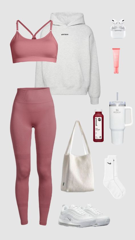 Elevate Your Fitness Routine with the Ultimate Berry-colored Workout Set! 🌸💪 Unleash your inner strength in style with this stunning activewear ensemble. This workout set is designed to make you look and feel your best. Explore the world of fitness fashion and discover the perfect blend of beauty and performance. #outfitinspo #workoutfit #sports #pinkaesthetic #workout #workoutoutfit #gym #fitinspo #clothes #athletic #beauty #cleangirl #cleangirlaestethic Pink Workout Set, Workout Sets Outfit, Stretch Clothes, Activewear Inspiration, Clothes Athletic, Gymwear Outfits, Sets Outfit, Gym Attire, Cute Workout Outfits