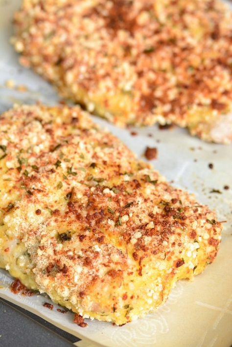 Mahi Mahi Recipes Baked, Baked Mahi Mahi, Mahi Mahi Recipes, Will Cook For Smiles, Fish Recipes Baked, Fish Dinner Recipes, Fish Recipes Healthy, Parmesan Crusted, Fish Dinner