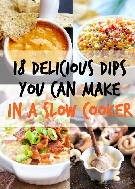 When in doubt, dip. Slow Cooker Dip Recipes, Slow Cooker Dips, Crock Pot Dips, Delicious Dips, Crock Pot Food, Crockpot Chili, Party Dips, Crockpot Dishes, Crock Pot Slow Cooker