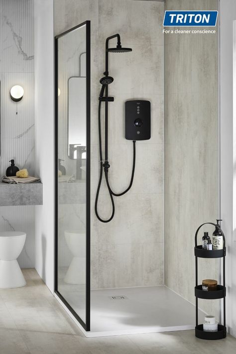 Small Cottage Interiors, Small Shower Room, Bathroom Planner, Electric Showers, Shower Toilet, Bathroom Wall Panels, Digital Showers, Small Showers, Shower Fittings