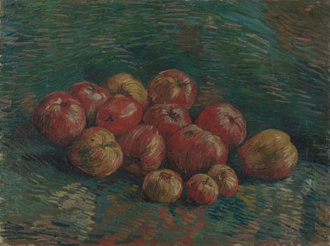 Vincent van Gogh - Apples - Van Gogh Museum Van Gogh Still Life, Giuseppe Arcimboldo, Still Life With Apples, Apple Painting, Vincent Van Gogh Paintings, Van Gogh Museum, Food Painting, Van Gogh Paintings, Paul Cezanne