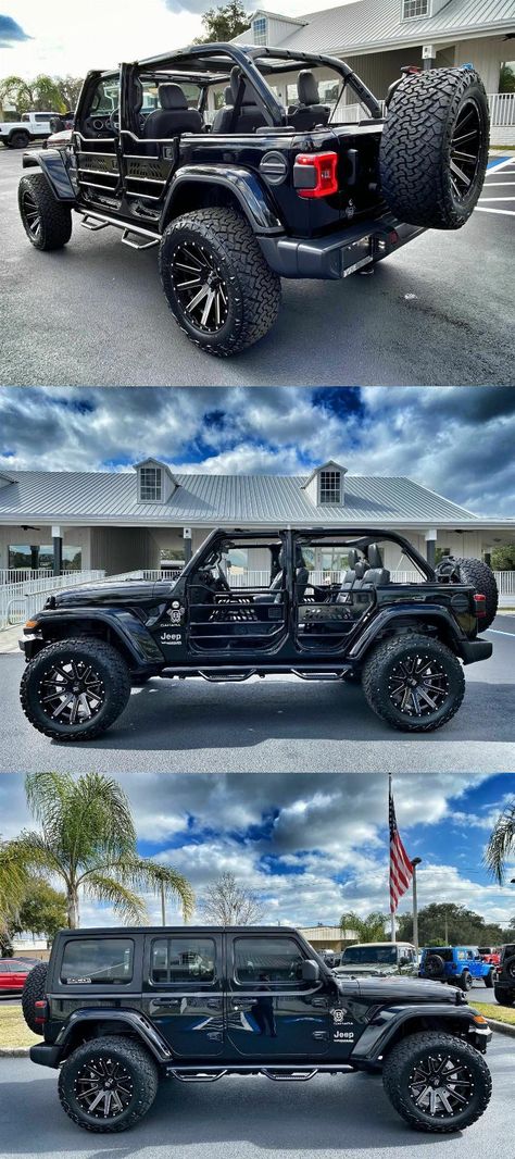 Black Out Jeep Wrangler, Jeep Wrangler Builds, Jeep Wrangler Blacked Out, Jeep Wrangler Customized, Custom Jeep Rubicon, Jeep Wrangler Modified, Blacked Out Jeep Wrangler, Black Jeep Rubicon, Jeep Sahara Unlimited