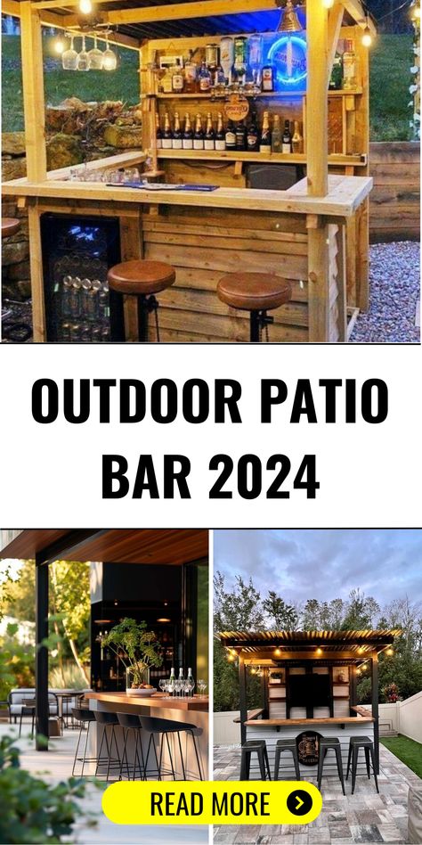 Top 25 Outdoor Patio Bar Ideas 2024 – Transform Your Backyard! - placeideal.com Outdoor Patio Bar Ideas, Patio Bar Ideas, Patio Bars, Outdoor Bar Ideas, Hangout Space, Outdoor Patio Bar, Outdoor Kitchen Plans, Backyard Bar, Patio Style