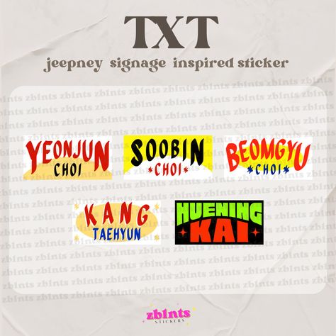 I will design inspired jeepney signage stickers for you Jeepney Graphic Design, Jeepney Aesthetic, Filipino Branding, Jeepney Signage, Jeepney Design, Pubmat Ideas, Jeep Stickers, Store Signage, Container Ideas