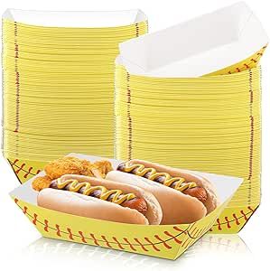 Roshtia 100 Pack 2lb Softball Baseball Party Supplies Paper Food Trays Disposable Serving Tray Nacho Trays Food Boats for Softball Baseball Birthday Decorations (Softball) Softball Party Ideas, Birthday Decorations Yellow, Softball Themed Birthday Party, Softball Birthday Party Ideas, Softball Party Decorations, Softball Birthday Parties, Oklahoma Softball, Softball Birthday, Softball Party