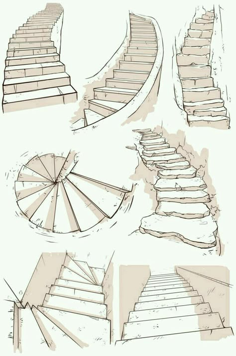 Stairs Ako Kresliť, Drawing Eyes, Seni Dan Kraf, Perspective Art, Background Drawing, Architecture Drawing Art, Perspective Drawing, Art Tutorials Drawing, Sketchbook Art