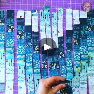 1.2M views · 3.1K reactions | How To SEW A Bargello Quilt | How To SEW A Bargello Quilt | By Mx Domestic | Facebook Jelly Roll Bargello Quilt Patterns Free, Bargello Quilts Tutorial, Bargello Quilt Patterns, Quarter Inch Seam, Bargello Quilt, Bargello Patterns, Bargello Quilts, Quilting Videos, Quilt Square Patterns