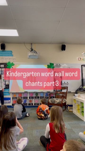 Hannah on Instagram: "Part 3: Check out our awesome word wall word chants all of these songs and rhymes have helped the kiddos remember so many new words! 🎶 Thank you @kinderqueen123 for the amazing inspo as always! ❤️ #wordwallwords #kindergartenteacher #kindercrew #classroom #instagramteacher #wednesday #littlelearners #kinders #kindercrew" Kindergarten Chants, Sight Word Kindergarten, Word Wall Kindergarten, Sight Words Kindergarten, Sight Word, Kindergarten Teachers, Word Wall, Sight Words, New Words