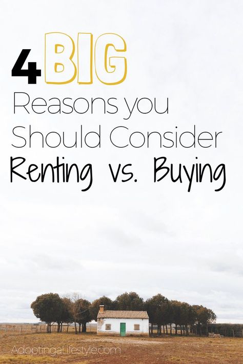 Renting Vs Buying Home, Buying Vs Renting, Rent Vs Buy, Buying A House, Places To Rent, Frugal Lifestyle, Job Security, Buying A Home, Home Buying Tips