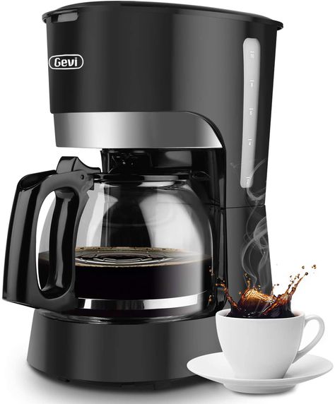 Gevi 10-Cup Coffee Maker, Switch Coffee Machine with Reusable Filter, Hot Plate and Glass Carafe   #coffeemachine #coffeemaker #coffeebrewer #kcupcoffeemaker #coffeemakeroncounterideas #coffeemakerdesign #coffeebrewing #coffeebrewingsmoothie #giftideasforcofffeelover #birthdaygiftideas #kitchenessentials #kitchentools #weddingresgistry Coffee Maker Machine, Drip Coffee Makers, Best Coffee Maker, Coffee Brewer, Glass Carafe, Hot Plate, Espresso Machines, Coffee Grinder, Espresso Coffee