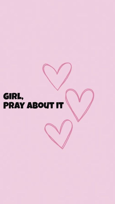 Girl pray about it aesthetic Christian reminder Pray About It, God Girl Aesthetic, Christian Pink Aesthetic, Pink Christian Quotes, Pink Christian Aesthetic, Pink Christian Wallpaper, Spiritual Uplifting Quotes, Religious Wallpaper, Christian Backgrounds