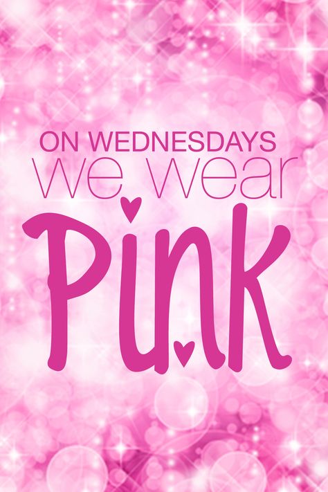 On Wednesdays we wear PINK #promgirl247 #quote #pink #meangirls Pink On Wednesdays, Pink Wednesday, Pink Obsession, Crystal Wedding Dress, Wednesday Quotes, Pink Paradise, Wednesdays We Wear Pink, I Believe In Pink, Pink Everything