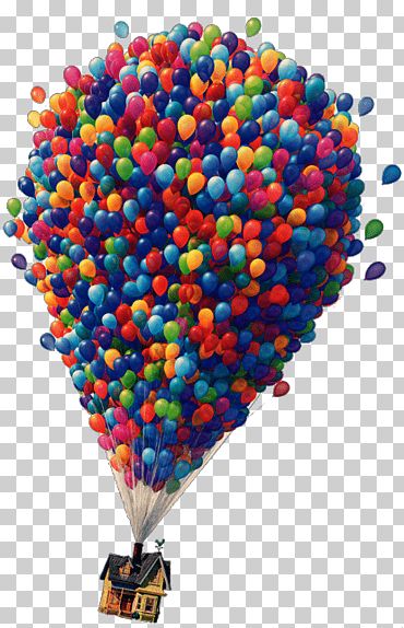 Up Disney Pixar, Up Movie House, Disney Movie Up, Disney Princess Films, Disney Princess Png, Girls Camp Crafts, Balloon Png, Up Pixar, Up The Movie