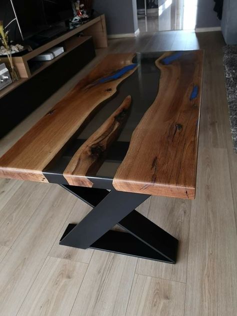 Modern Epoxy Resin Dinning Table Designs 2022 | Stunning Epoxy Resin Art | Home Decoration Ideas https://youtu.be/s-iWIVBcfC0 epoxy resin tableepoxy resin artepoxy resin crafts epoxy resin tables Metal Wood Kitchen Table, Diy Resin Table, Wood Resin Table, Resin River Table, Dining Sofa, Wood Table Design, Kitchen Table Wood, Slab Table, Epoxy Table