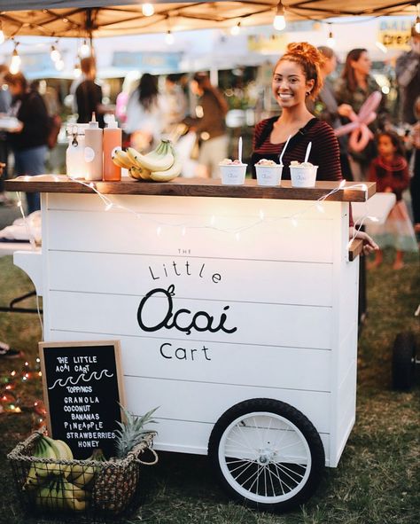 Catering, Private Event, Acai, Party Acai Bar Design, Acai Bar Party, Acai Bowl Bar Party, Acai Business, Acai Bowl Bar, Food Cart Ideas, Smoothie Cart, Peanut Butter Bowl, Acai Bar