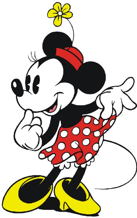 Retro Minnie Mouse, Mickey And Minnie Tattoos, Minnie Mouse Printables, Classic Minnie Mouse, Mickey Mouse Classic, Mickey Mouse House, Minnie Mouse Drawing, Vintage Minnie Mouse, Mickey Mouse Images