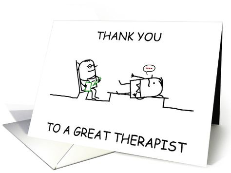 Thank You to Therapist Cartoon Therapist and Client Lying... (1654018) Therapist Cartoon, Business Day, Birthday Quotes, Psychologist, Cute Cards, Card Ideas, Thank You Cards, Greeting Card, Birthday Cards