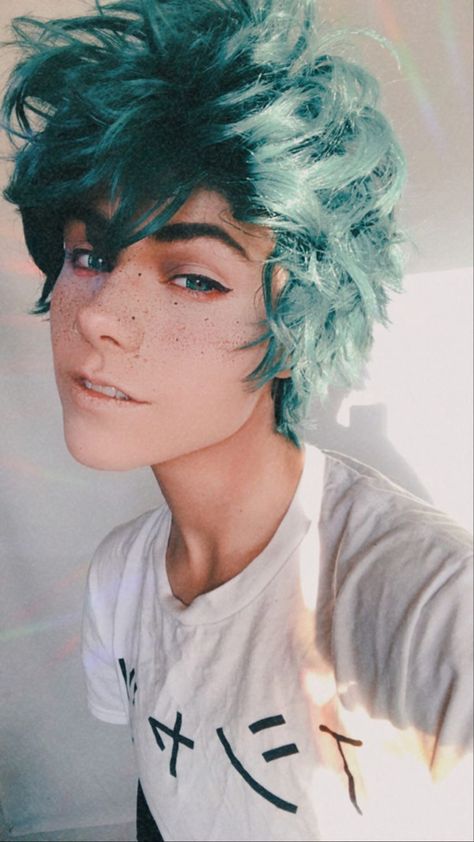 Deku Cosplay Makeup, Deku Makeup, Bukkit Brown, Izuku Midoriya Cosplay, Villain Clothing, Deku Cosplay, My Hero Academia Cosplay, Mha Cosplay, Super Hero Outfits