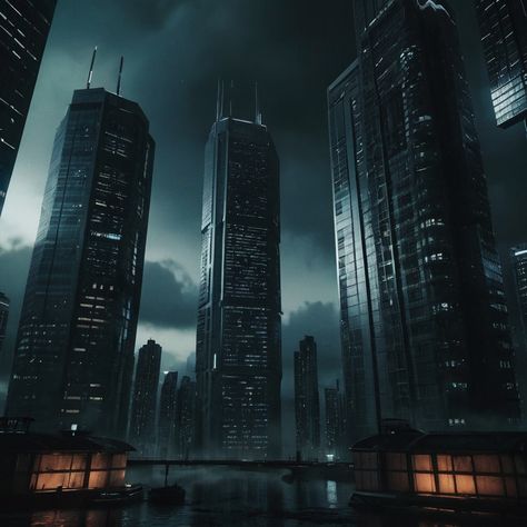 Scifi City, Cyberpunk City, Anime Pictures, Cyberpunk, Banners, Manga Anime, Sci Fi, Architecture, Anime