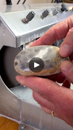 2.9M views · 77K reactions | Finding a Dry Petoskey Stone | It's harder to spot Petoskey stones when they're dry. Let's see how I do picking up a good one to polish. | By Michigan Rocks | Tuskegee stones are pretty hard
to spot when they're dry but that's one. Let's go get it wet
and see how it looks. I think that one has potential.
Let's take it home and polish it up. This is a coral fossil
and I believe that's the bottom of the coral and that would
make this the top of the coral. So, should be able to see how
it's going to look after this first wheel. This is still wet and I am
super happy with how it looks so far. Uh it's going to get a
lot better than this but this can be a very nice Petoskey
stone. Can you even believe that's the
same rock? And it's as dry now as when I found it. Gosh Michigan Rocks, Polished Rocks, Rock Identification, Rock Collecting, Petoskey Stone, How Its Going, The Coral, Coral Stone, Rock Hounding