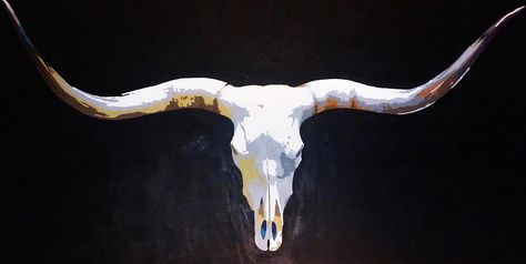 boughton-walden | BRUSH STROKES - OBSESSED Longhorn Skull Painting, Longhorn Skull Art, Skull Art Print, Longhorn Skull, Longhorn Cow, Prints Photography, Gray Malin, Skull Painting, Cow Skull