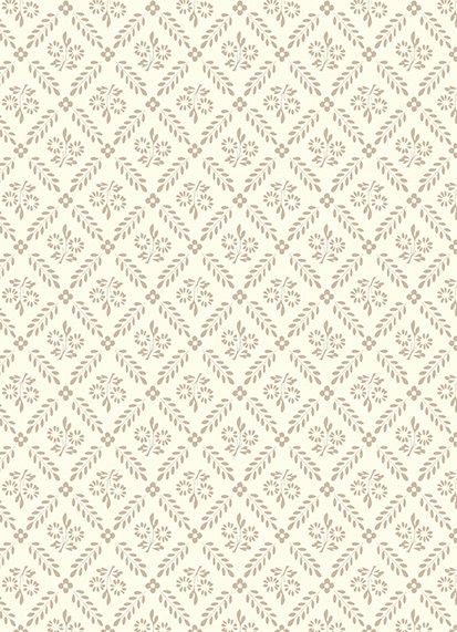 Lucille fawn on off white Scalloped Phone Wallpaper, Subtle White Wallpaper, White On White Wallpaper, Block Print Pattern Textiles, French Country Patterns, Neutral Floral Background, Weekend Background, Farmhouse Patterns, Cottage Pattern