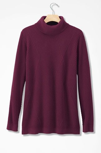 Diamond Rib Tunic Sweater, Wine Coldwater Creek Latest Sweater, Women's Sweaters, Coldwater Creek, Tunic Sweater, Sweater Fashion, Stitch Fix, New Arrivals, Men Sweater, Sweaters For Women