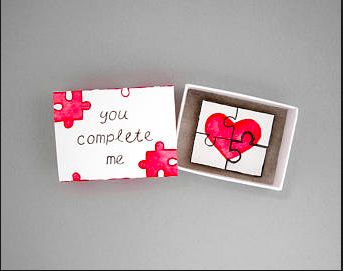 Valentines Bricolage, Matchbox Crafts, Anniversaire Diy, Love Mail, Diy Anniversary, Matchbox Art, Creative Gifts For Boyfriend, You Complete Me, Match Box