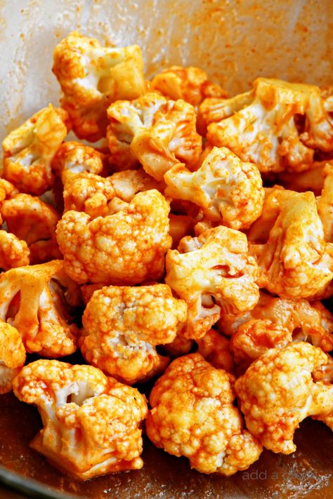 Air Fryer Buffalo Cauliflower Recipe - Liven up your cauliflower with this healthy, delicious buffalo cauliflower recipe made in the air fryer! Ready in minutes and always a hit! // addapinch.com Breaded Cauliflower Recipes, Buffalo Califlour Air Fryer, Keto Buffalo Cauliflower Air Fryer, Frozen Cauliflower Recipes, Healthy Buffalo Cauliflower Air Fryer, Airfried Crispy Buffalo Cauliflower, Buffalo Cauliflower Allrecipes, Buffalo Cauliflower Recipes, Cauliflower Bread