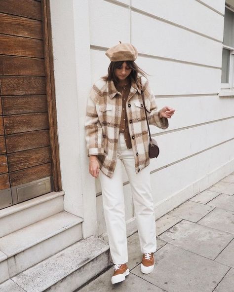 White Utility Jumpsuit, White Short Set, Winter White Outfit, Shacket Outfit, Long Quilted Coat, White Jeans Outfit, White Denim Jacket, All White Outfit, White Accessories