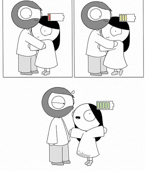 hugs recharge my batteries Catana Comics, Relationship Cartoons, Funny Couple Pictures, Relationship Comics, Cute Couple Comics, Funny Relationship Memes, Relationship Posts, Relationship Stuff, Couples Comics