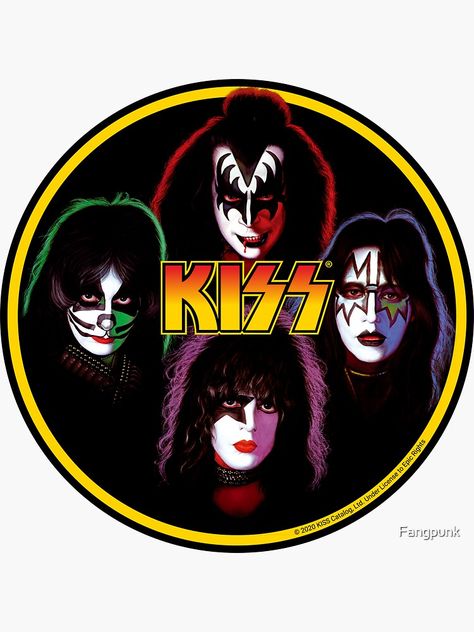 Kiss Artwork, Banda Kiss, Kiss Logo, Haring Art, Kiss Pictures, Metal Signage, Band Stickers, Band Rock, Kiss Band