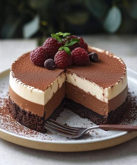 Anna Olson Recipes 🍰🌮🍝 | Decadent Triple Chocolate Mousse Torte 🍫🍰 | Facebook Triple Chocolate Mousse Torte, Chocolate Mousse Torte, Chocolate Mousse Tart, Triple Chocolate Mousse, Mousse Tart, Heart Baking, Dark Chocolate Mousse, Torte Recipe, White Chocolate Mousse