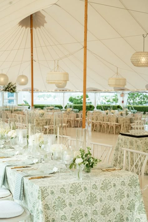 Newport RI Wedding - Luxury Wedding Photographer White And Green Wedding Decor, Seafoam Green Wedding, Wedding Furniture Rental, Luxury Planner, Green Wedding Decor, Hanging Florals, Newport Ri Wedding, Tent Wedding Reception, Garden Chic Wedding