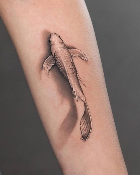 Koi Fish Tattoo Forearm, Under Breast Tattoo, Koi Fish Tattoos, Koi Tattoo Design, Explore Tattoo, Inner Forearm, Koi Tattoo, Skeleton Hand Tattoo, Koi Fish Tattoo