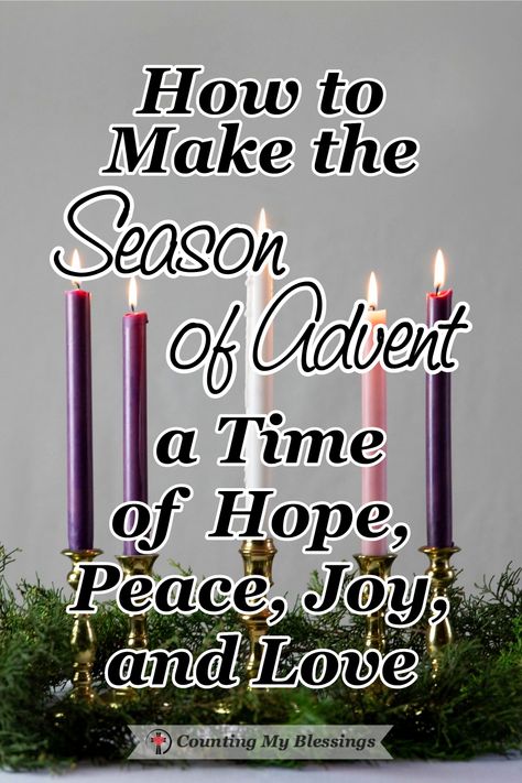 How to Make the Season of Advent a Time of Hope, Peace, Joy, and Love Advent Hope, Season Of Advent, Season Of Waiting, Advent Readings, Psalm 68, Psalm 16:11, Hope Christmas, Christ Centered Christmas, Jesus Birthday