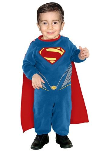 Superman EZ on Romper Toddler Superman Costume, Baby Superman Costume, Boys Halloween Costumes Kids, Man Of Steel Costume, Superman Halloween, Diy Superhero Costume, Boys Halloween Costumes Diy, Halloween Costumes For Babies, Cute Halloween Costume Ideas