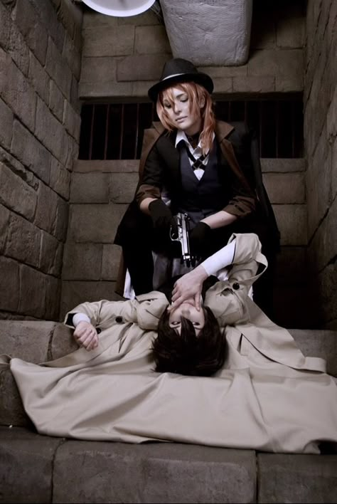 Dazai Osamu and Chuuya Nakahara by YazoChan Cosplay Soukoku, Chuuya Nakahara Cosplay, Bungou Stray Dogs Cosplay, Bsd Images, Climbing A Mountain, Cosplay Couple, Couples Cosplay, Bungou Stray Dogs Characters, Chuuya Nakahara