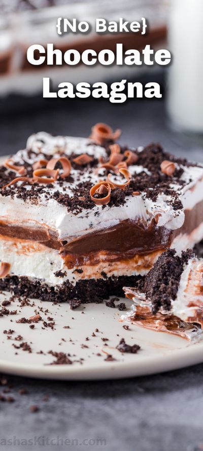 Chocolate Lasagna Cake, Chocolate Lasagna Dessert, Lasagna Cake, Summer Desserts For A Crowd, Chocolate Lasagna Recipe, Desserts Oreo, Cheap Desserts, Desserts Summer, Bbq Summer