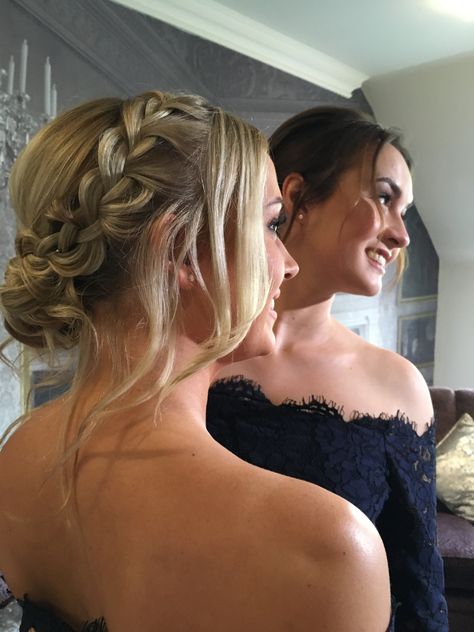 French Plait Hairstyles, Low Bun Braid, Air Force Ball, Plaited Bun, Single Braids Hairstyles, Braided Bun Styles, French Plait, Formal Ideas, Prom 2022