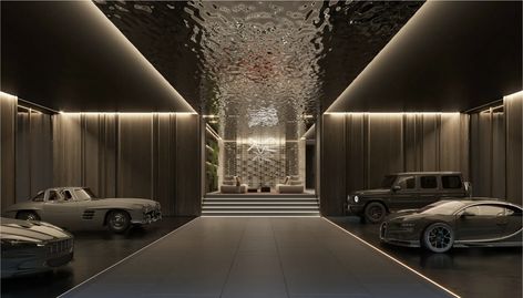 Garage Design Interior, Luxury Car Garage, Luxe Auto's, Indoor Spa, Luxury Garage, Mediterranean Architecture, Modern Garage, South Of Spain, Andalusia Spain