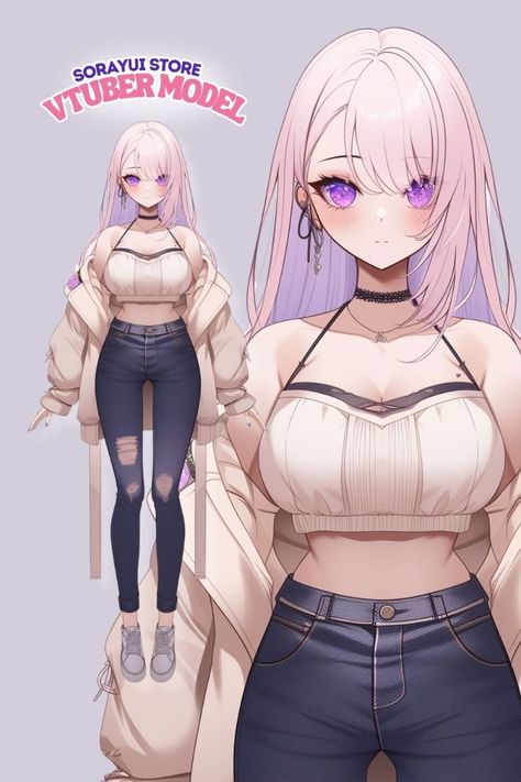 Looking for a VTuber character design, commission, or model? Look no further than Live2D! We offer high-quality, custom-made VTuberthat will help you stand out from the crowd. #vtuber #vtuberdesign #vtubercommission #vtubermodel . #2d_Vtuber_Model #2d_Vtuber #Model_Vtuber #Vtuber_Design Vtuber Character Design, Twitch Vtuber, Model Vtuber, Vtuber Design, Vtuber Model, Custom Character, Virtual Art, Virtual Design, Model Look