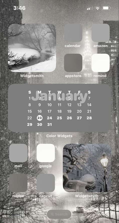 Phone Themes Winter, Ipad Inspiration, Widgets Idea, Apple Ecosystem, Lockscreen Ideas, Winter Iphone, Iphone Colors, Ios Ideas, Ios App Iphone