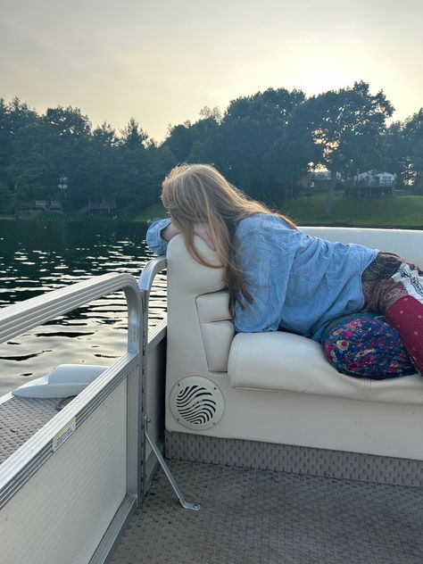 Pontoon Aesthetic, Pontoon Boat Aesthetic, Maine Aesthetic, Abby Jimenez, Boat Aesthetic, Summer Book, Hampton Beach, Pontoon Boats, Woods Forest