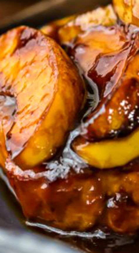 One Pan Apple Butter Pork Chop Skillet ~ The perfect ONE PAN recipe for Fall and Winter! And bonus…only ONE SKILLET to clean! Apple Butter Pork Chops, Butter Pork Chops, Pork Chops And Rice, Instant Pot Pork Chops, Pork Chop Recipes Crockpot, Healthy Cheese, Pineapple Pork, Recipes Pork, Apple Pork