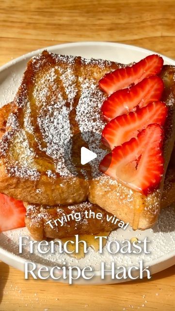 Rachel | Bay Area Food & Beyond on Instagram: "Apparently 🍦+🍞= French Toast! This surprisingly simple recipe hack requires just 2 ingredients: ice cream and bread. I think it works pretty well! My only critique would be that it’s less eggy than a classic French Toast recipe, but overall does the trick ✅

#frenchtoast #icecreamfrenchtoast #frenchtoastrecipe #recipehack #recipe #recipes #recipesofinstagram #foodie #eatsbyrachel" How To Make French Toast Easy, How To Make French Toast, Breakfast Brunch Menu, Fluffy French Toast, George Benson, Dessert Hacks, Classic French Toast, Best French Toast, Make French Toast