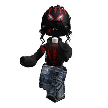 Red Roblox Avatar Codes, Matching Roblox Outfits Spiderman, Roblox Outift Idea, Roblox Spiderman Outfit, Spiderman Roblox Avatar, Outfit Ideas Emo, Bad Clothes, Spiderman Girl, Spiderman Outfit